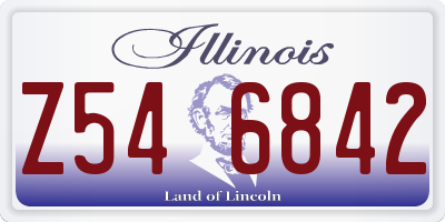 IL license plate Z546842