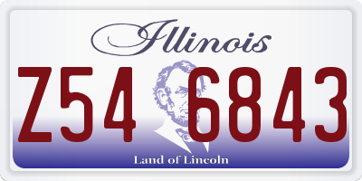 IL license plate Z546843