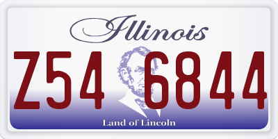 IL license plate Z546844