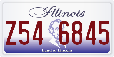 IL license plate Z546845