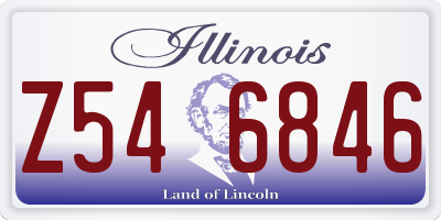 IL license plate Z546846
