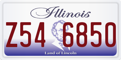IL license plate Z546850