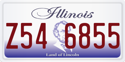 IL license plate Z546855