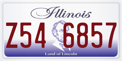 IL license plate Z546857