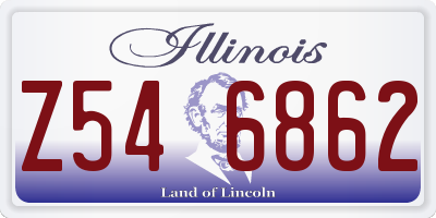 IL license plate Z546862