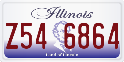 IL license plate Z546864