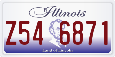 IL license plate Z546871