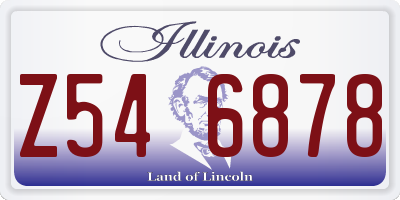 IL license plate Z546878