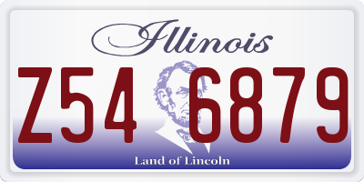 IL license plate Z546879