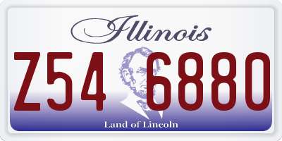 IL license plate Z546880