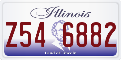 IL license plate Z546882