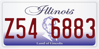 IL license plate Z546883