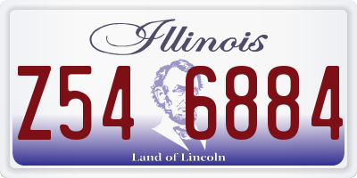 IL license plate Z546884