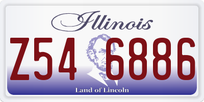 IL license plate Z546886