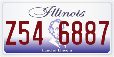IL license plate Z546887