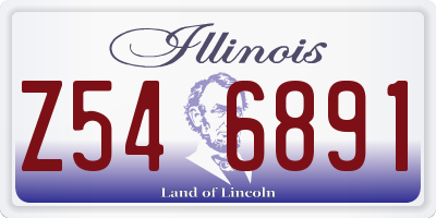 IL license plate Z546891