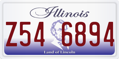IL license plate Z546894