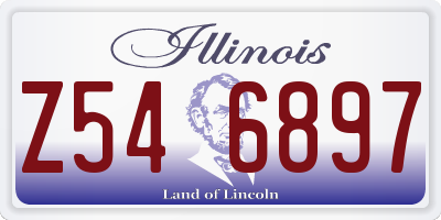 IL license plate Z546897