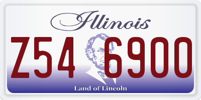 IL license plate Z546900
