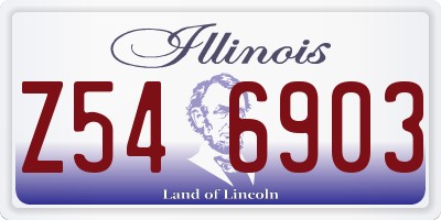IL license plate Z546903