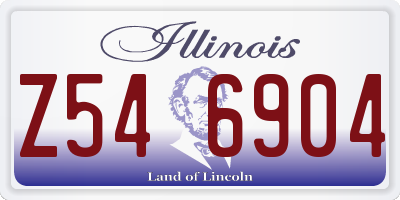 IL license plate Z546904