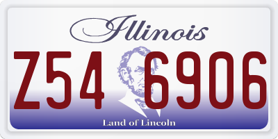 IL license plate Z546906