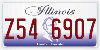 IL license plate Z546907
