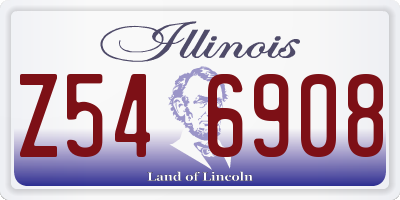 IL license plate Z546908