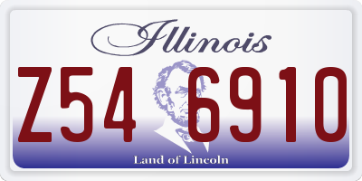 IL license plate Z546910