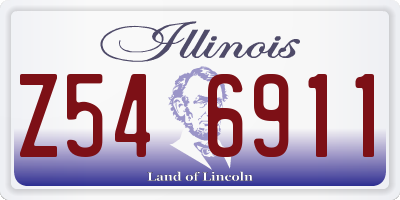 IL license plate Z546911