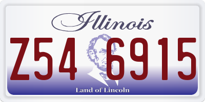 IL license plate Z546915