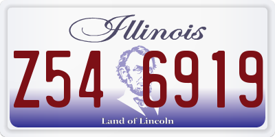 IL license plate Z546919