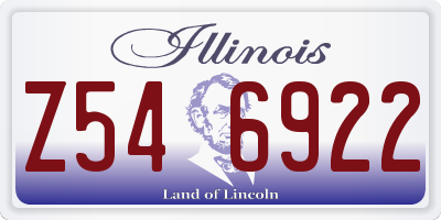 IL license plate Z546922