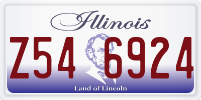 IL license plate Z546924