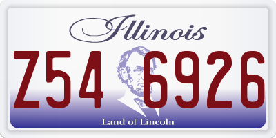 IL license plate Z546926