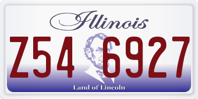 IL license plate Z546927