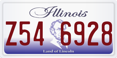IL license plate Z546928