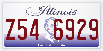IL license plate Z546929