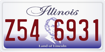 IL license plate Z546931