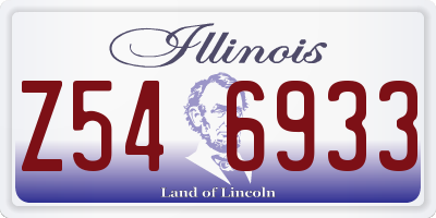 IL license plate Z546933