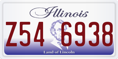 IL license plate Z546938