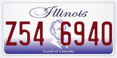 IL license plate Z546940