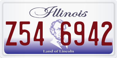 IL license plate Z546942