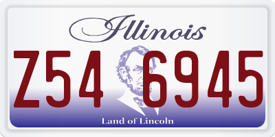 IL license plate Z546945