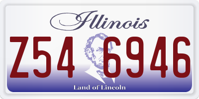 IL license plate Z546946