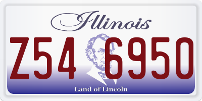 IL license plate Z546950