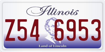 IL license plate Z546953