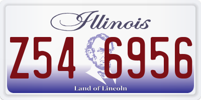 IL license plate Z546956