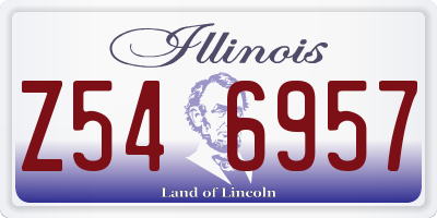 IL license plate Z546957