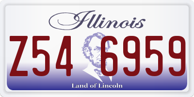 IL license plate Z546959